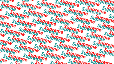 Supreme Red Green Text